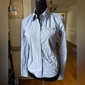 Hollister Light Blue Casual Button Down Shirt